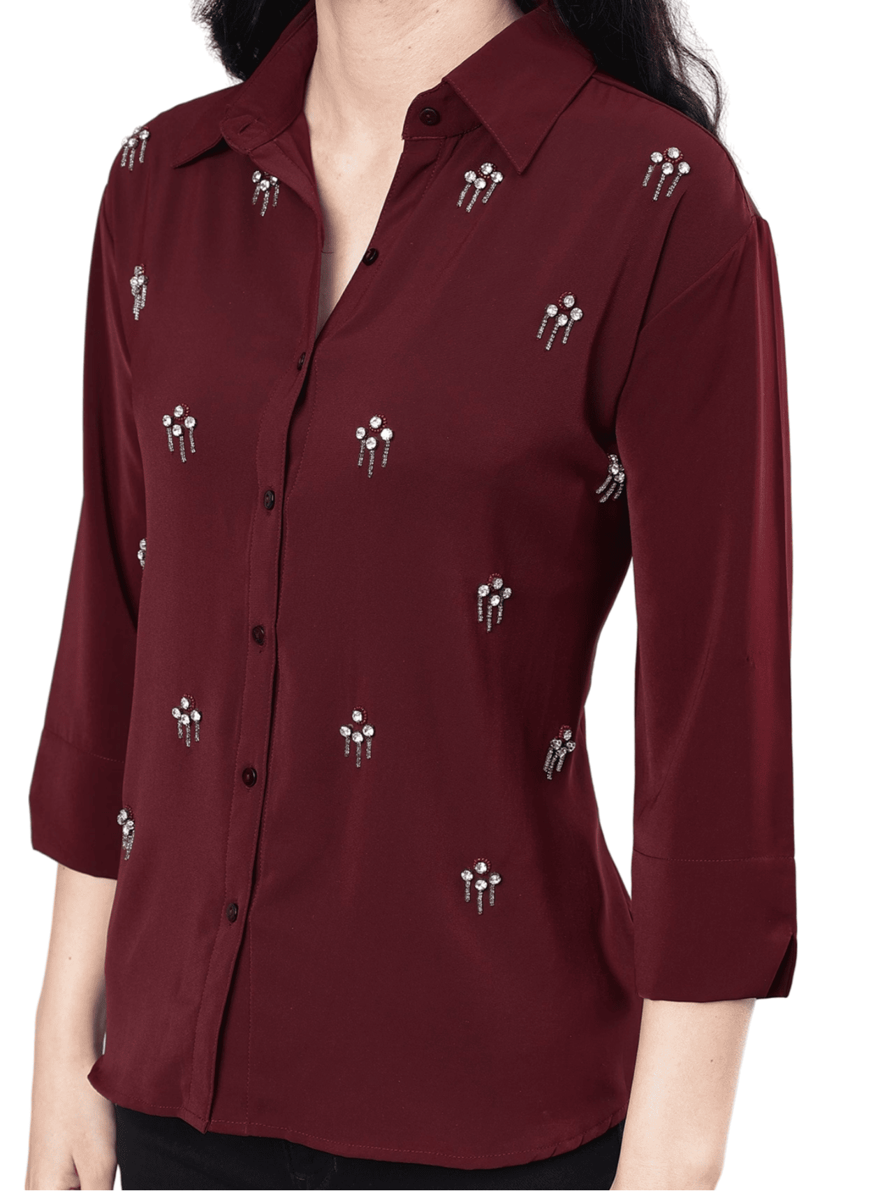Albion By Cnm Women Wine Top