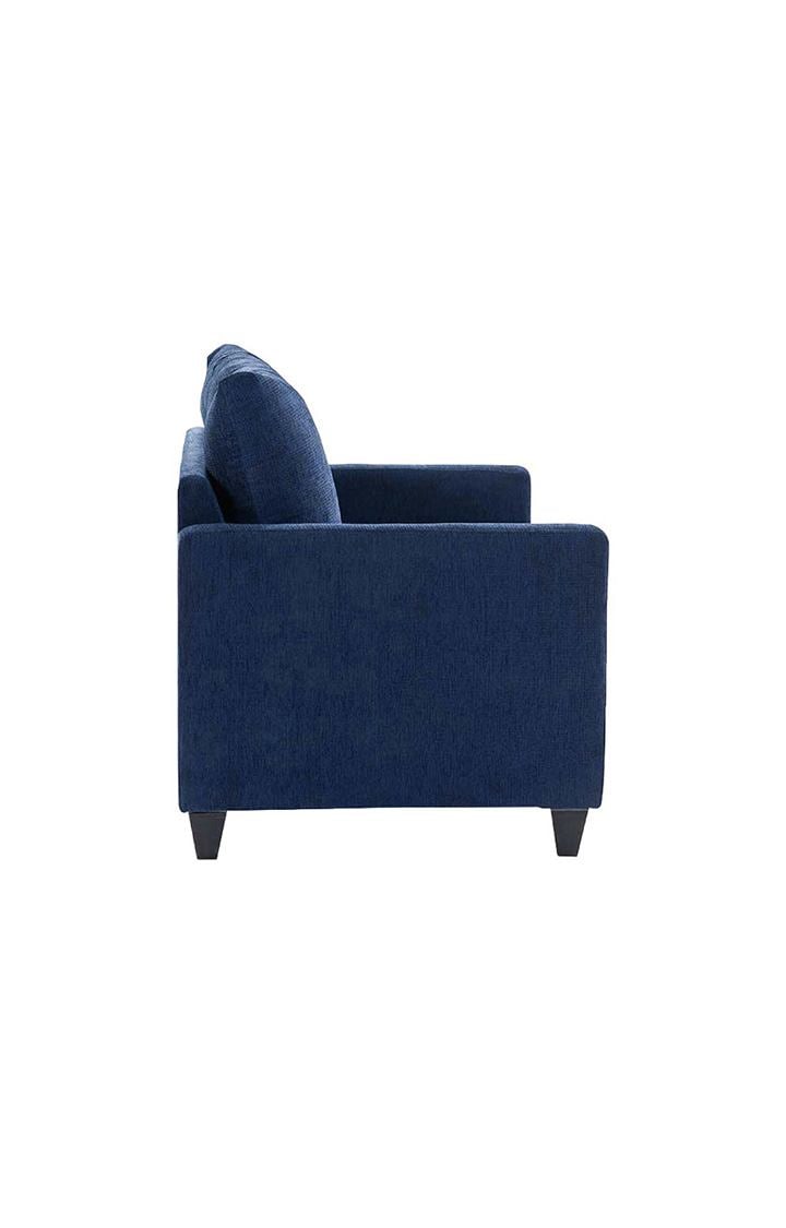 neudot Saya Sofa for Living Room |2 Persons Sofa|Premium Fabric with Cushioned Armrest | Solid Wood Frame|2 Seater in Saya Blue Color