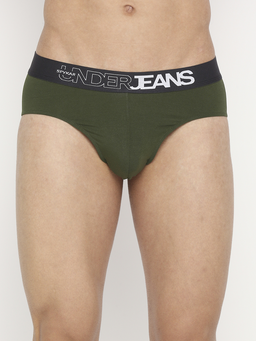 Underjeans by Spykar Men Assorted Cotton Blend Brief Pack of 2