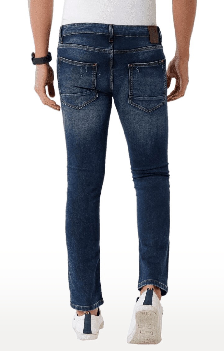 Voi Jeans | Men's Blue Blended Slim Jeans 4