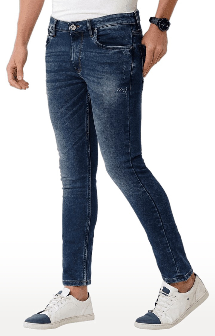 Voi Jeans | Men's Blue Blended Slim Jeans 3