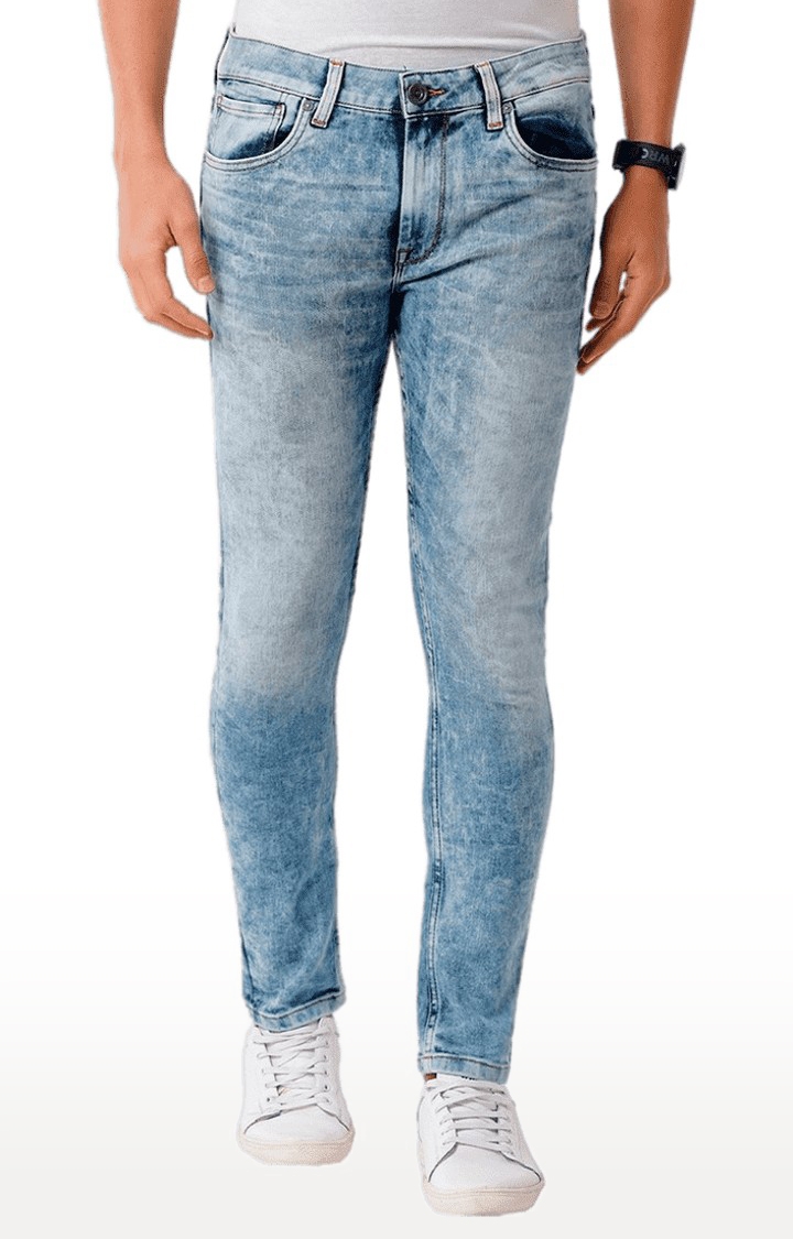 Voi Jeans | Men's Blue Blended Slim Jeans 0
