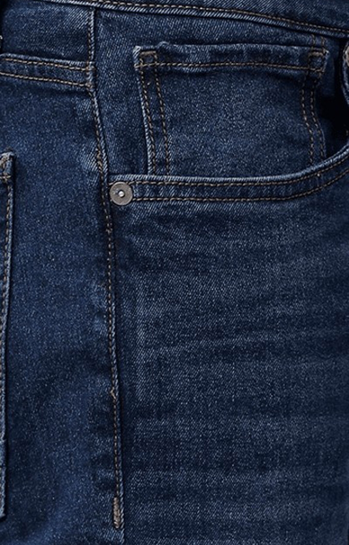 Voi Jeans | Men's Blue Blended  Regular Jeans 4