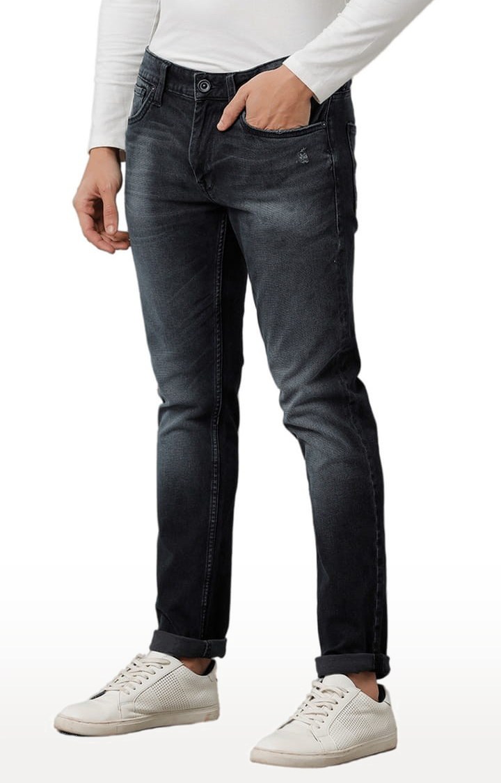 Men's Blue Cotton Blend  Regular Jeans