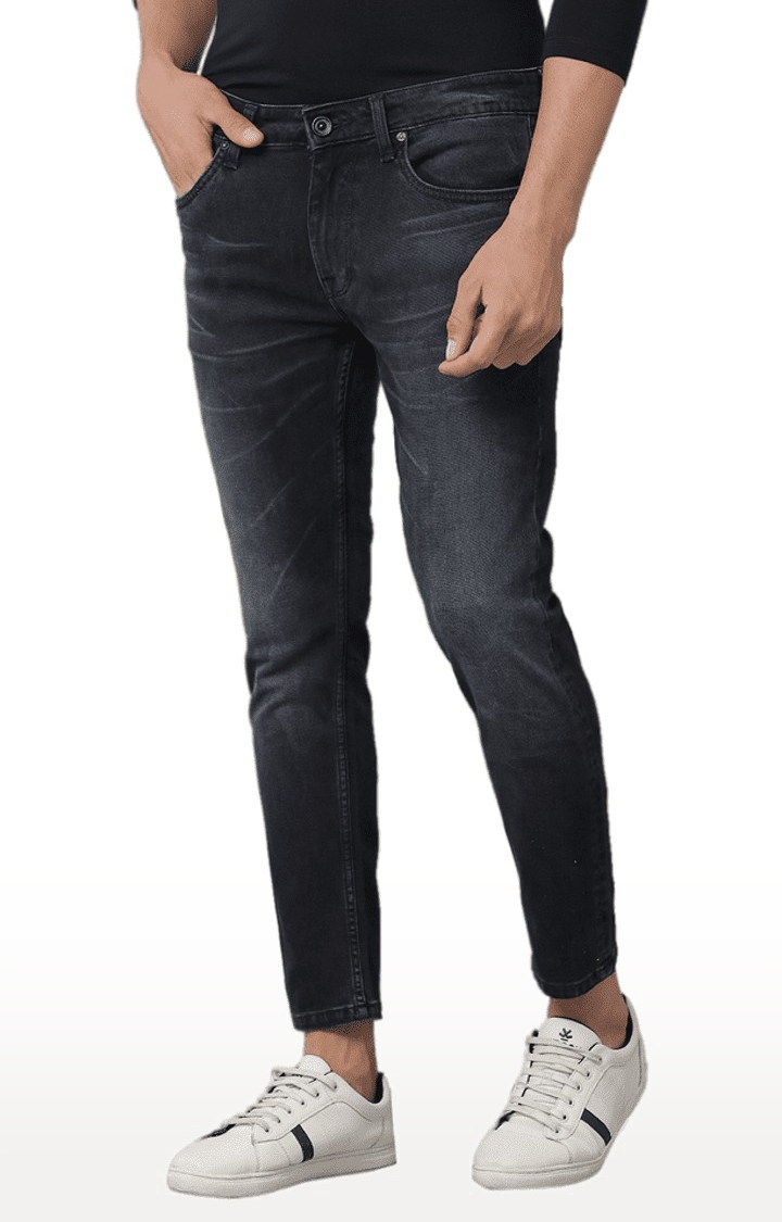 Voi Jeans | Men's Black Denim  Regular Jeans 2