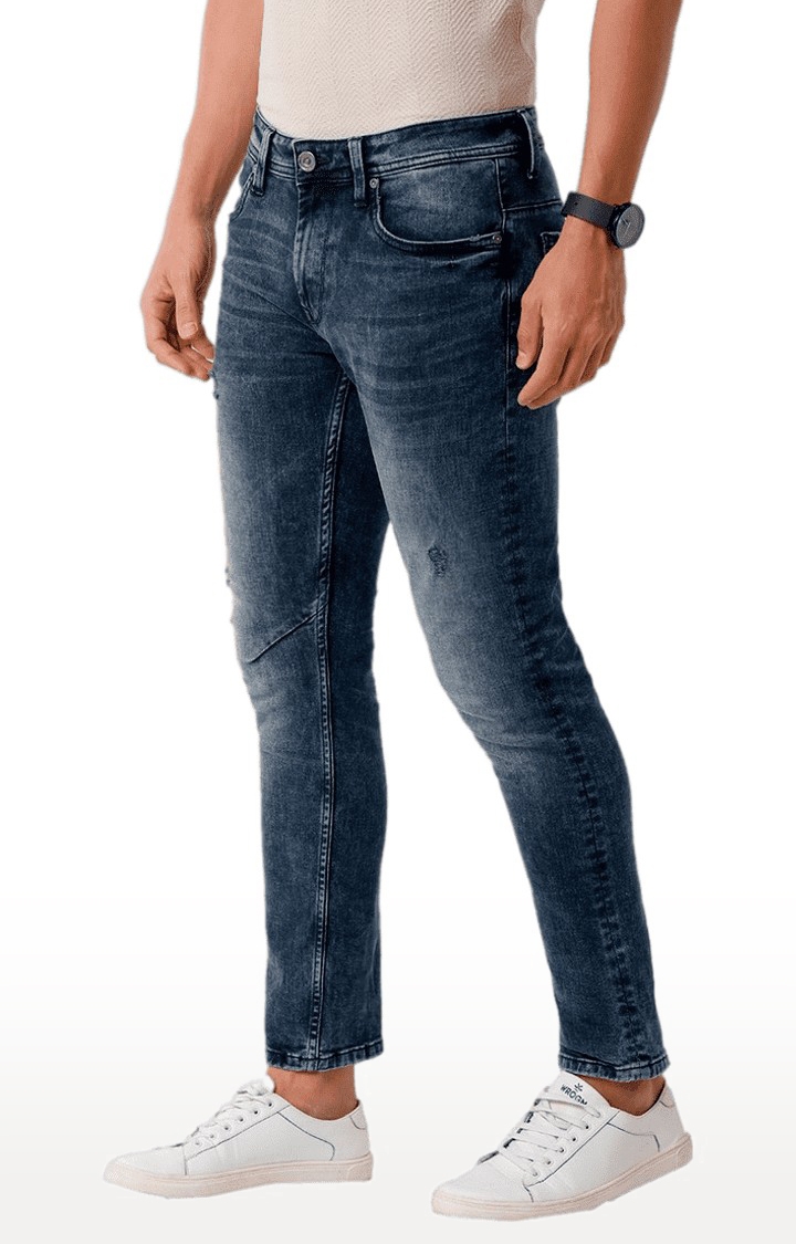 Voi Jeans | Men's Blue Blended Slim Jeans 2
