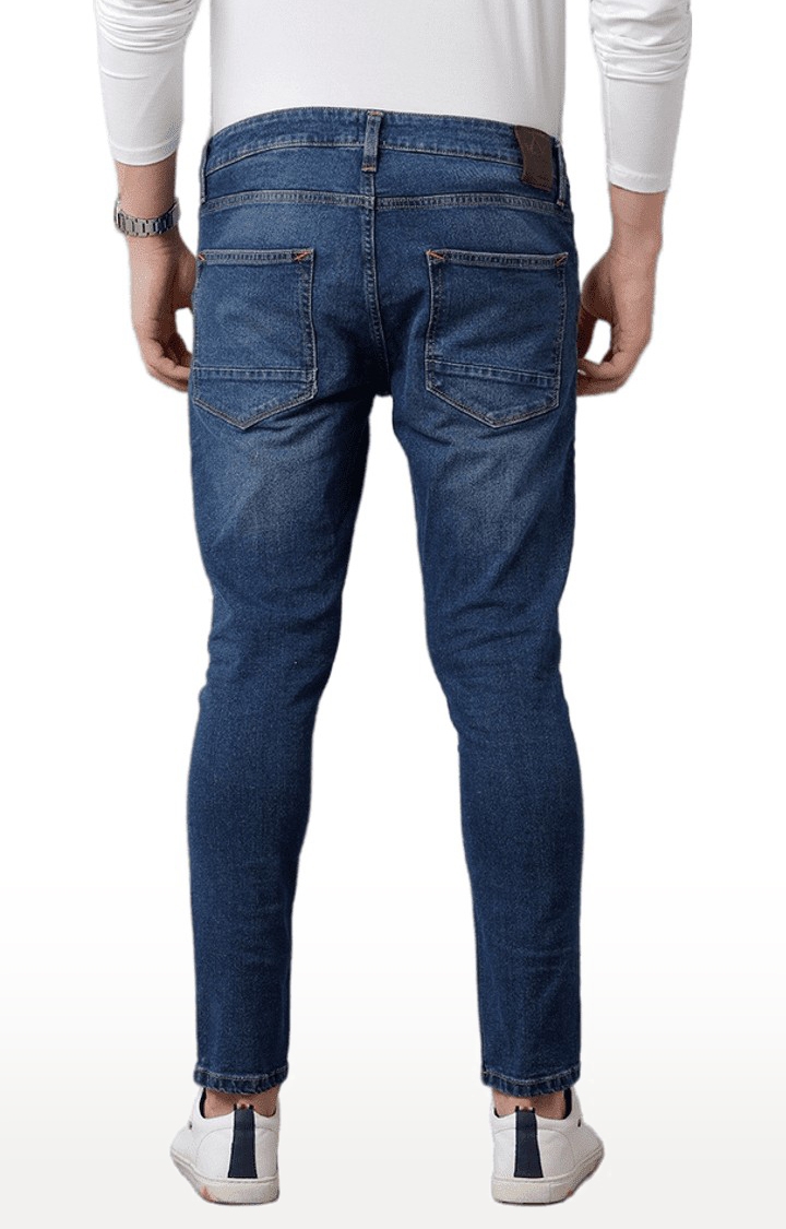 Men's Blue Blended  Regular Jeans