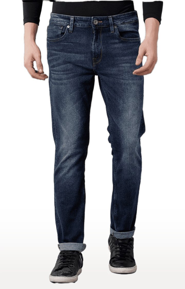 Voi Jeans | Men's Blue Blended Regular Jeans 0