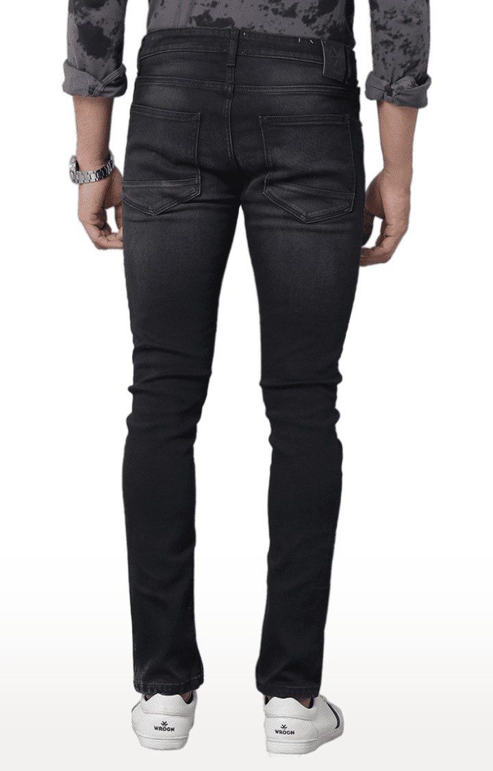 Men's Black Denim  Regular Jeans