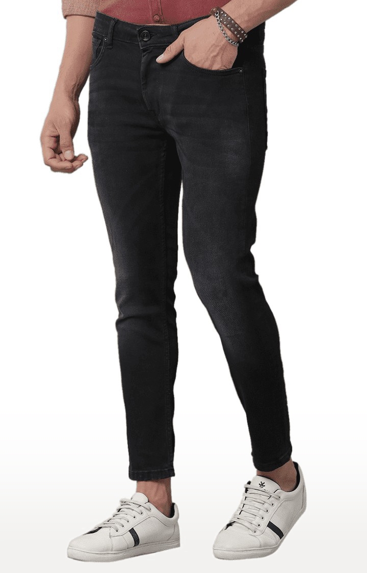 Voi Jeans | Men's Black Denim  Regular Jeans 2