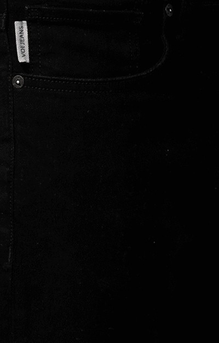 Voi Jeans | Men's Black Blended  Regular Jeans 3