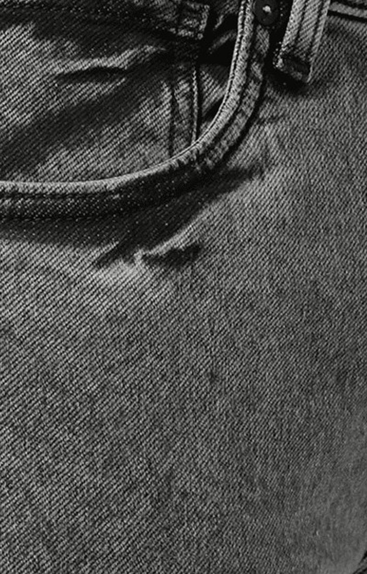 Men's Grey Blended Skinny Jeans