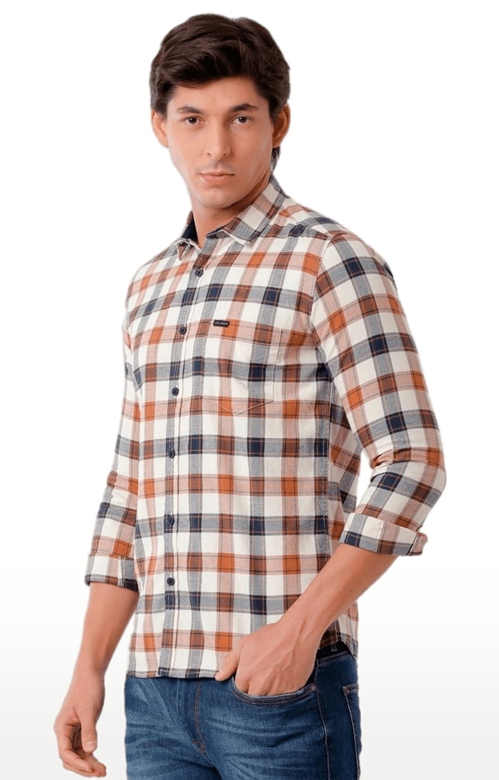 Voi Jeans | Men's Multicolour Cotton Checkered Casual Shirt 2