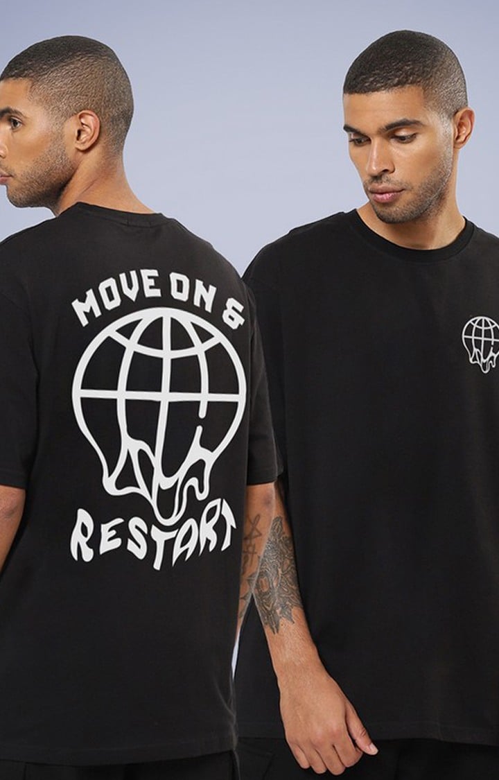 Move On & Restart Oversize Men's Tshirt