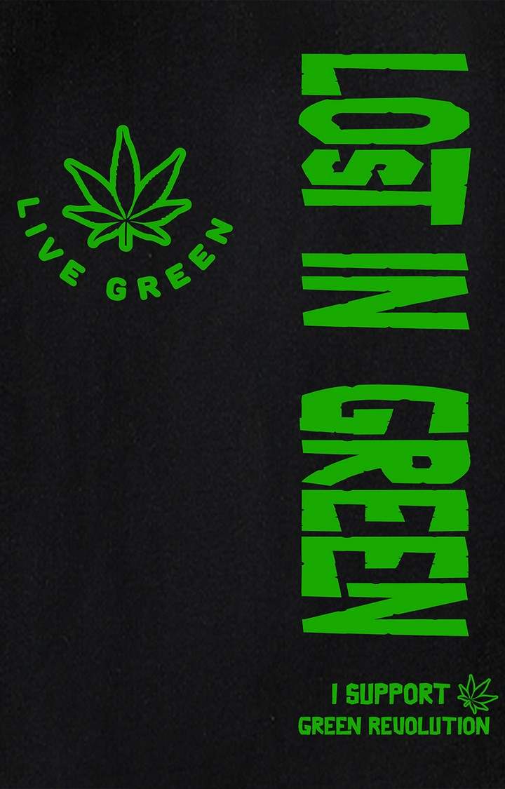 Lost In Green Oversize Men's Tshirt