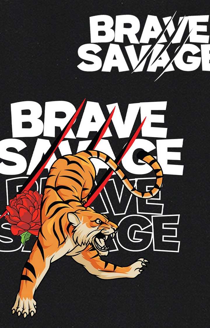 Brave Tiger Oversized Men's Tshirt