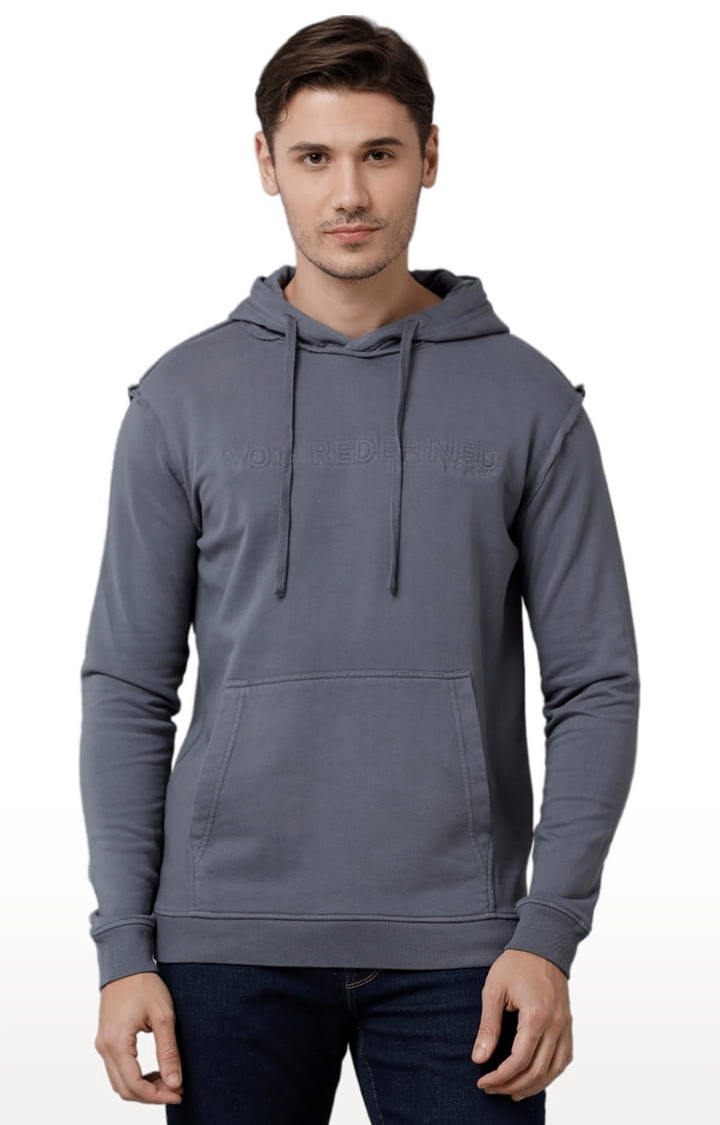 Voi Jeans | Men's Grisaille Fleece Solid hoodie 0