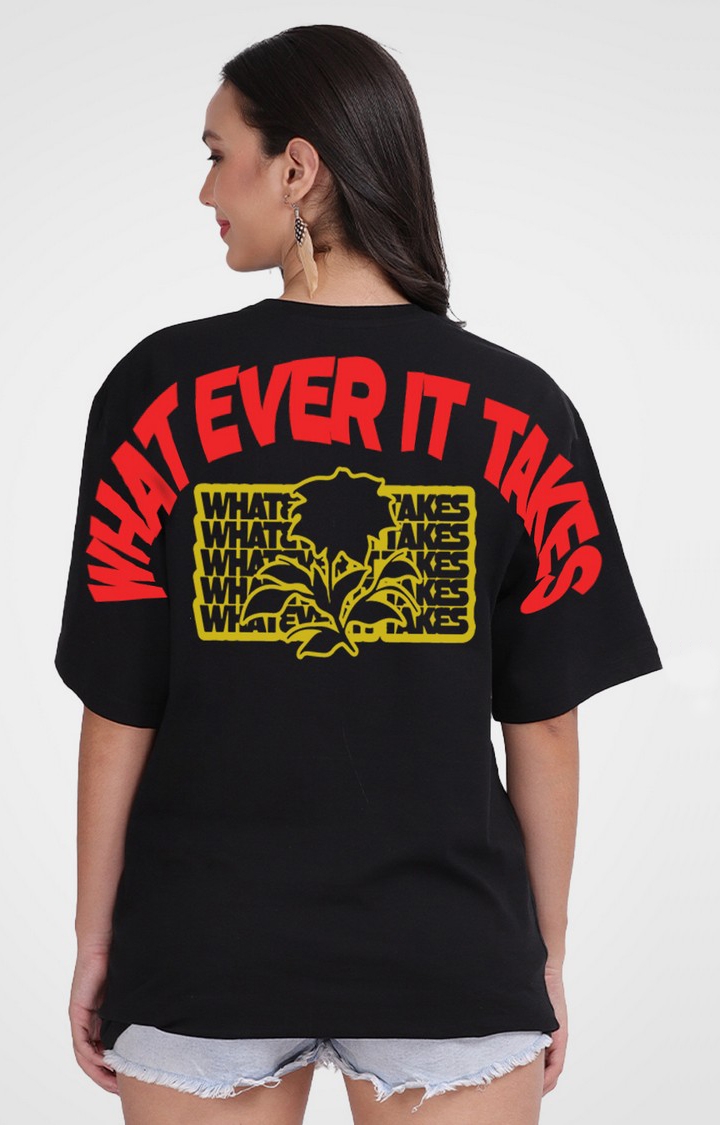 Mad Over Print | Whatever It Takes Oversized Women's T-shirt