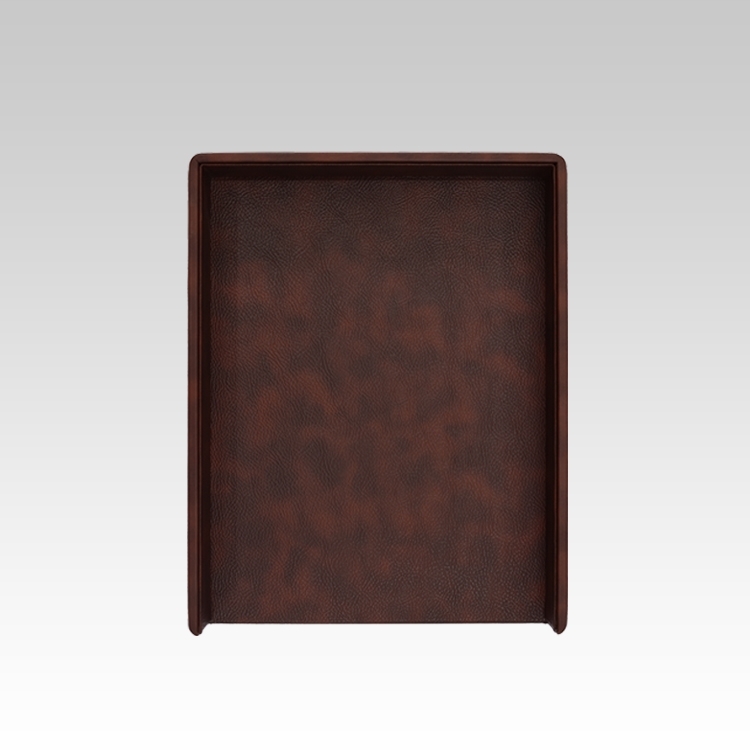 A4 Paper Tray / Letter Tray | Faux Leather | Classic | Brown