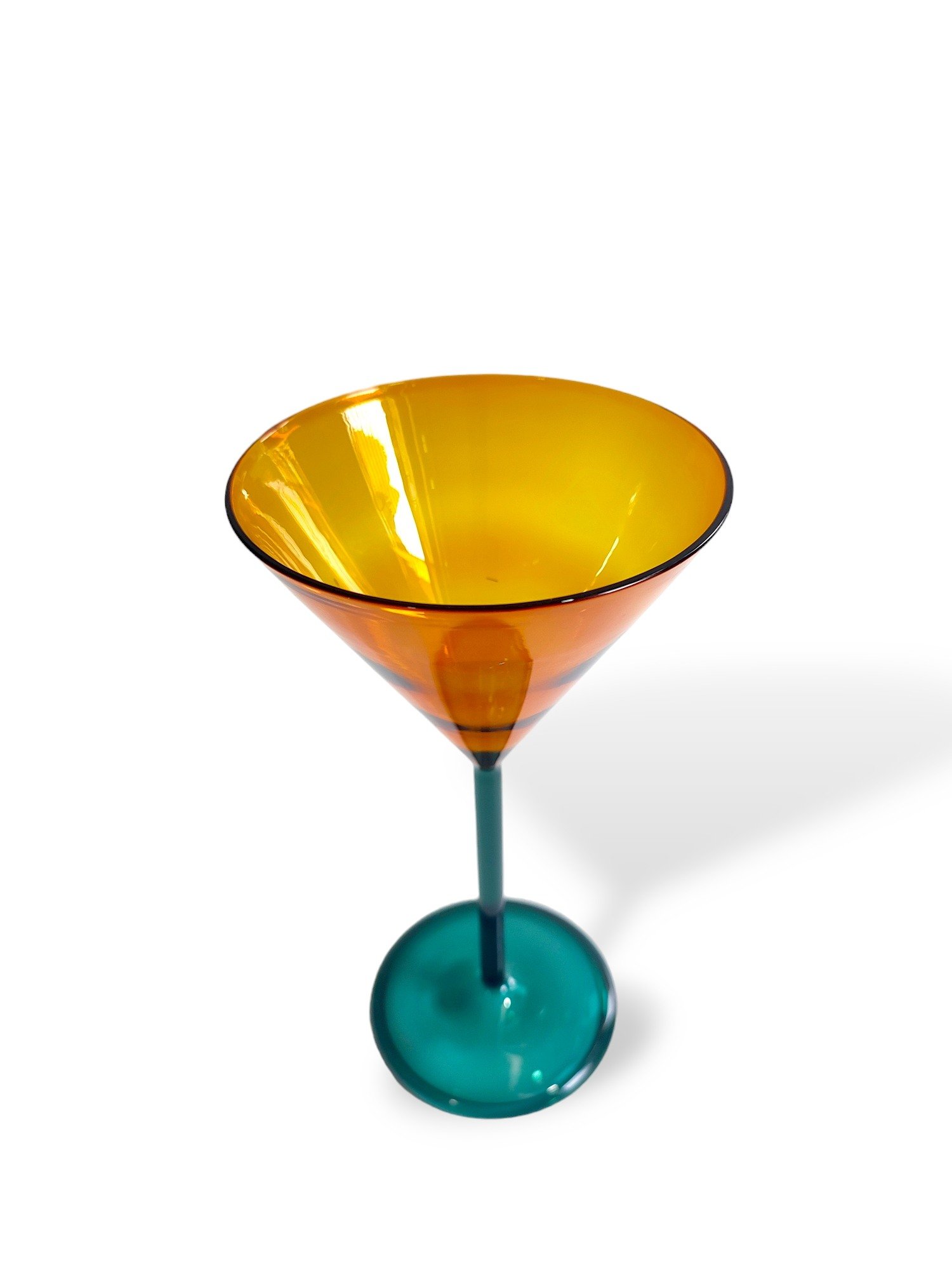 Amber wine glass