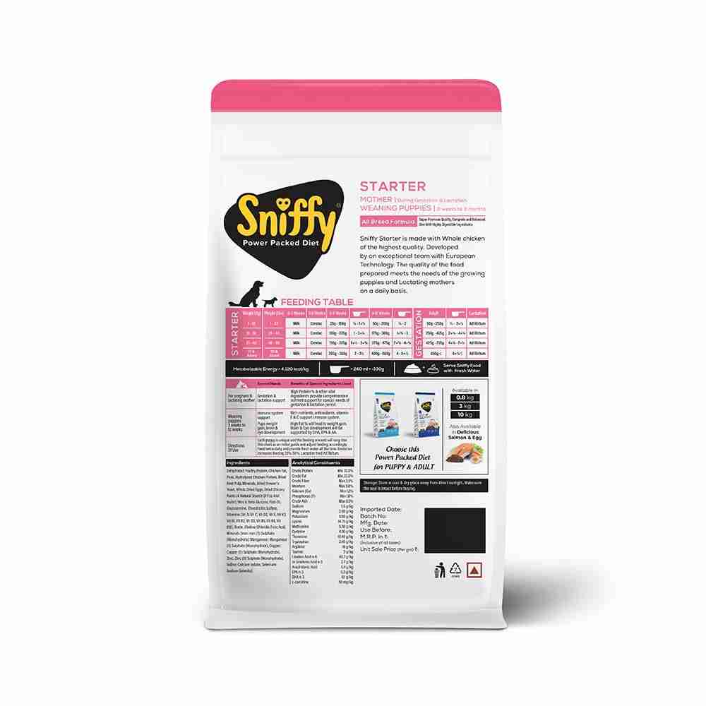 Sniffy Starter Chicken and Egg 3 KG – (Best Before Jul’26)