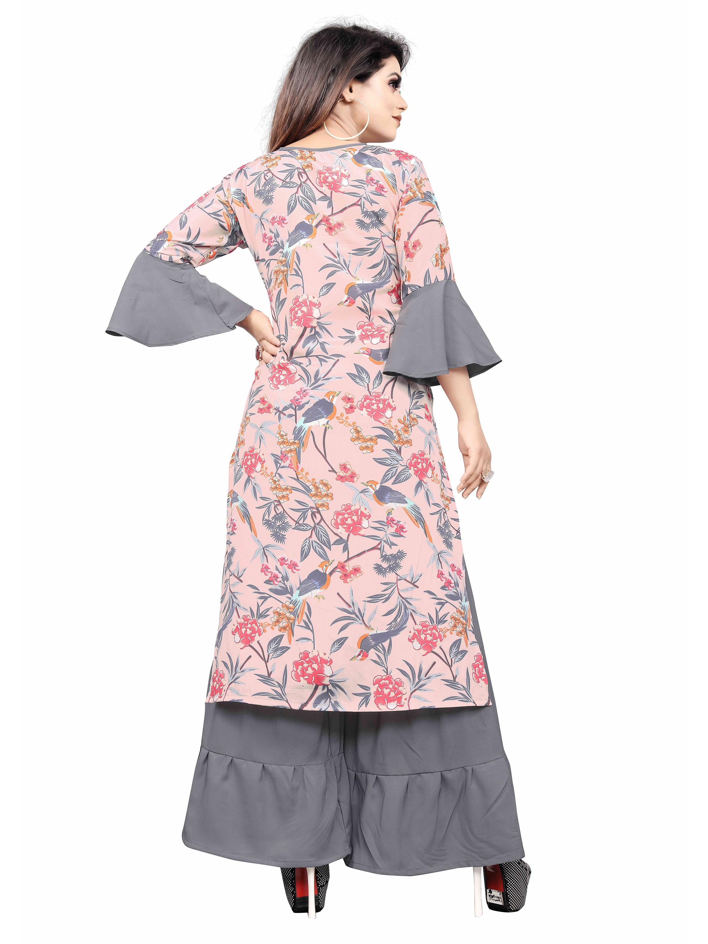 Amazon.com: Janasya XL LOVE Indian Women's Plus Size Teal Poly Crepe Kurta  With Pant and Dupatta : Clothing, Shoes & Jewelry