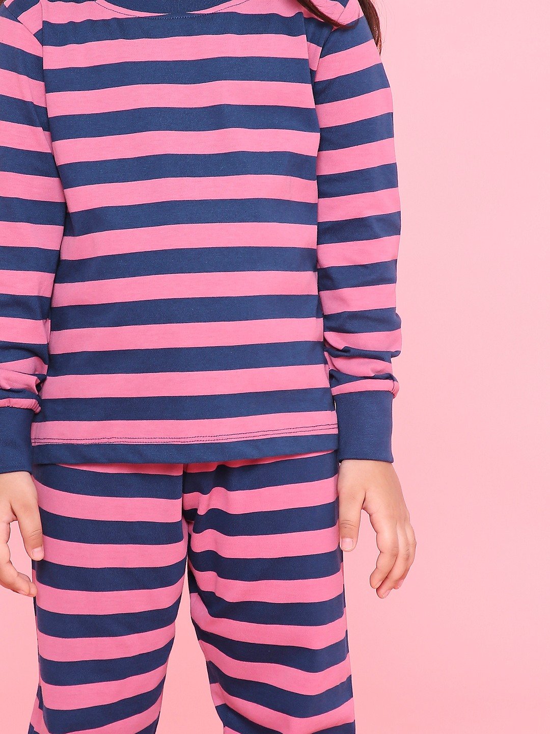 Girls- 2 piece printed cotton jogger lounge set