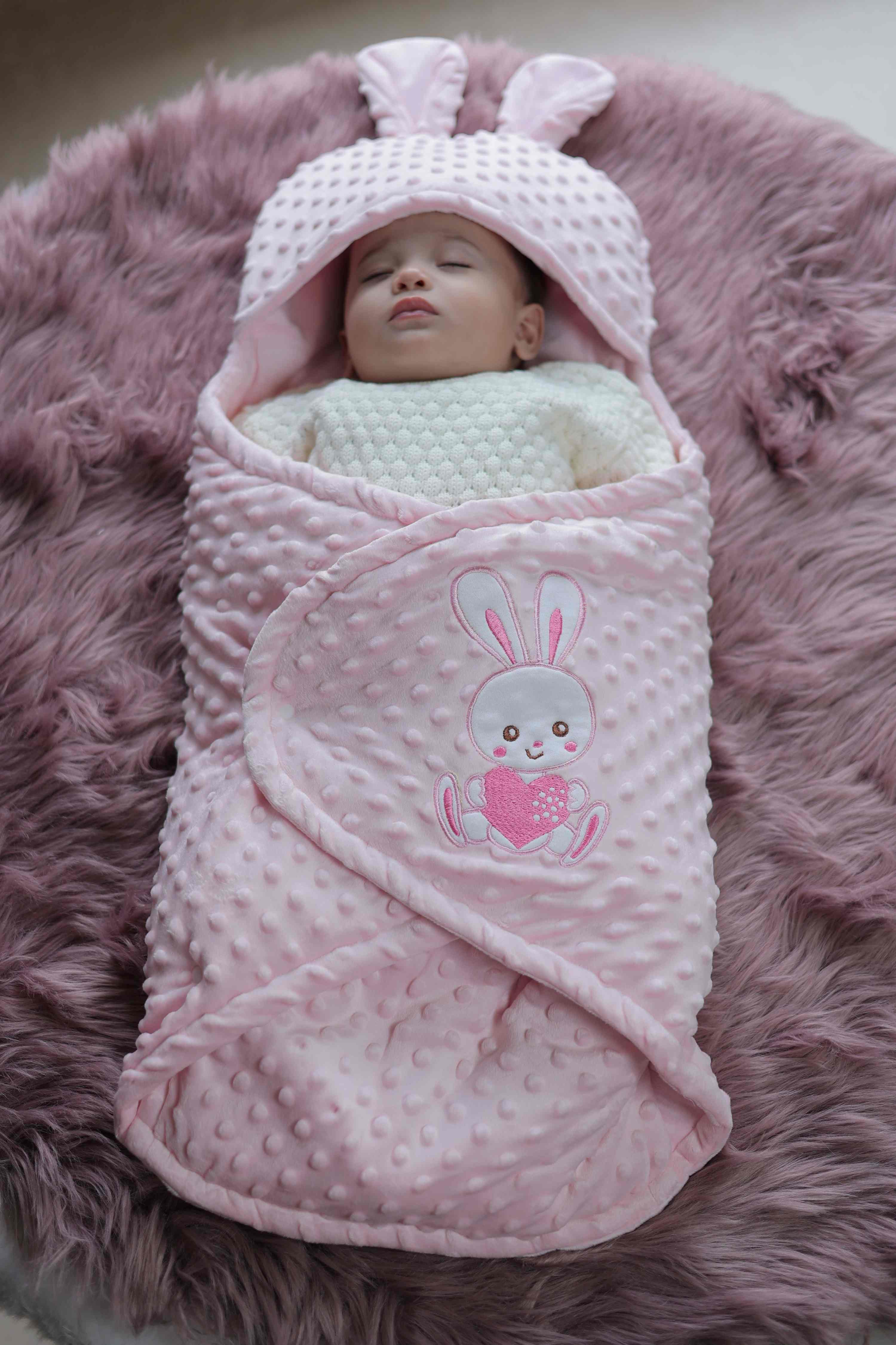 Blush Snowflake Swaddle