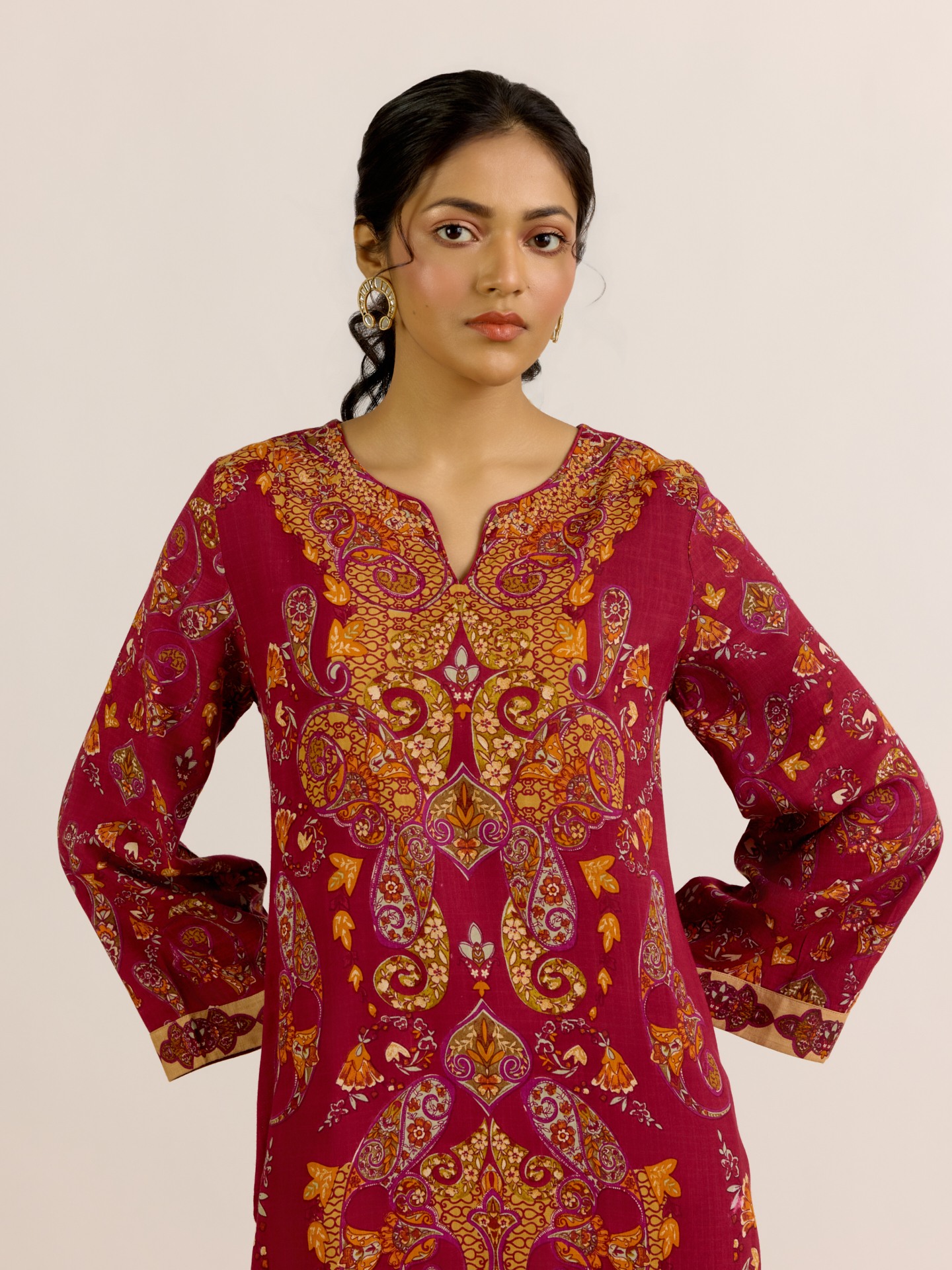 Maroon Dandelion Suit Set
