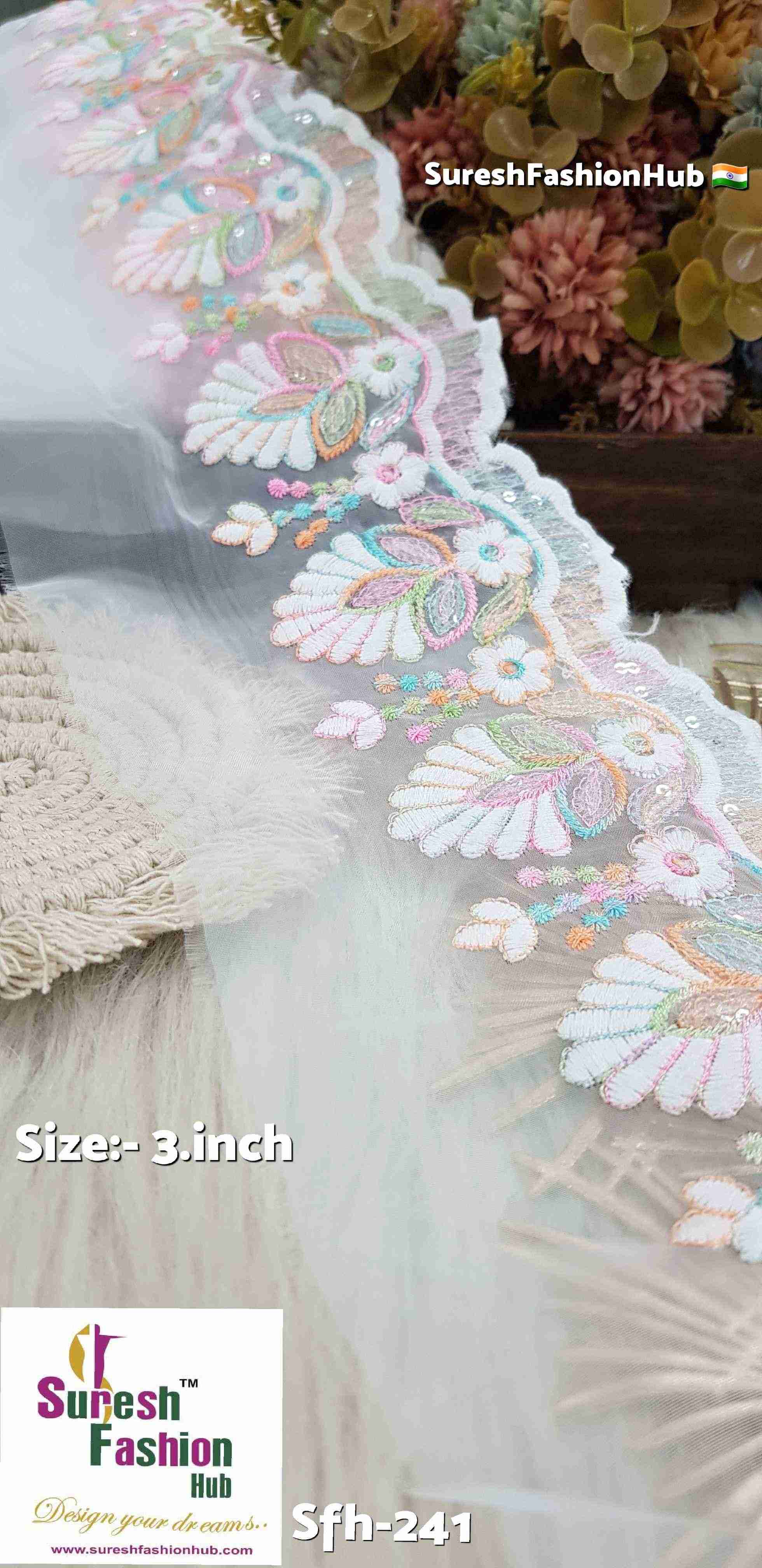 Elegant Multi-Color GPO Borders with White Sequins