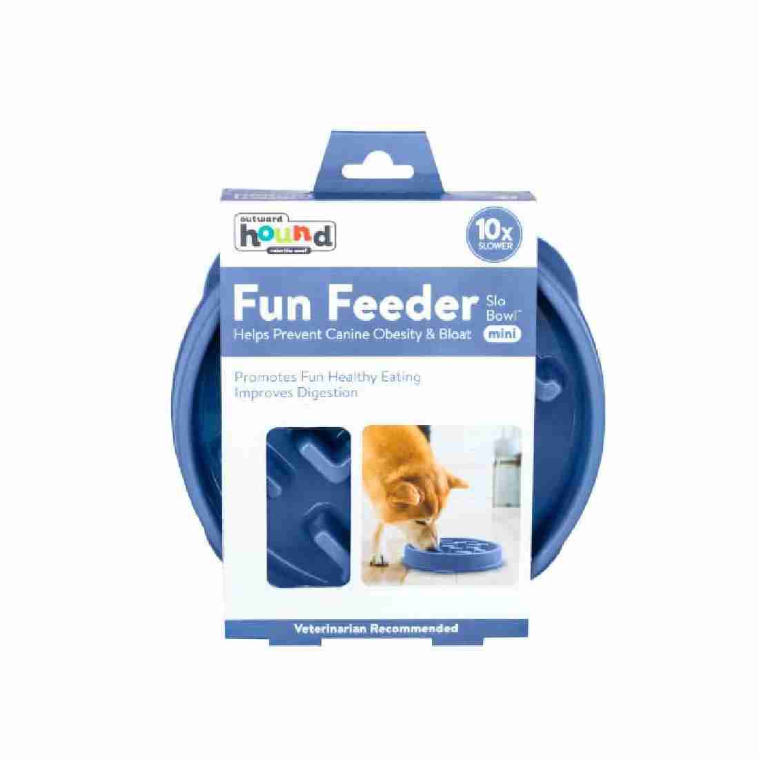 Outward Hound Mini Breed Slow Feeder Dog Bowl