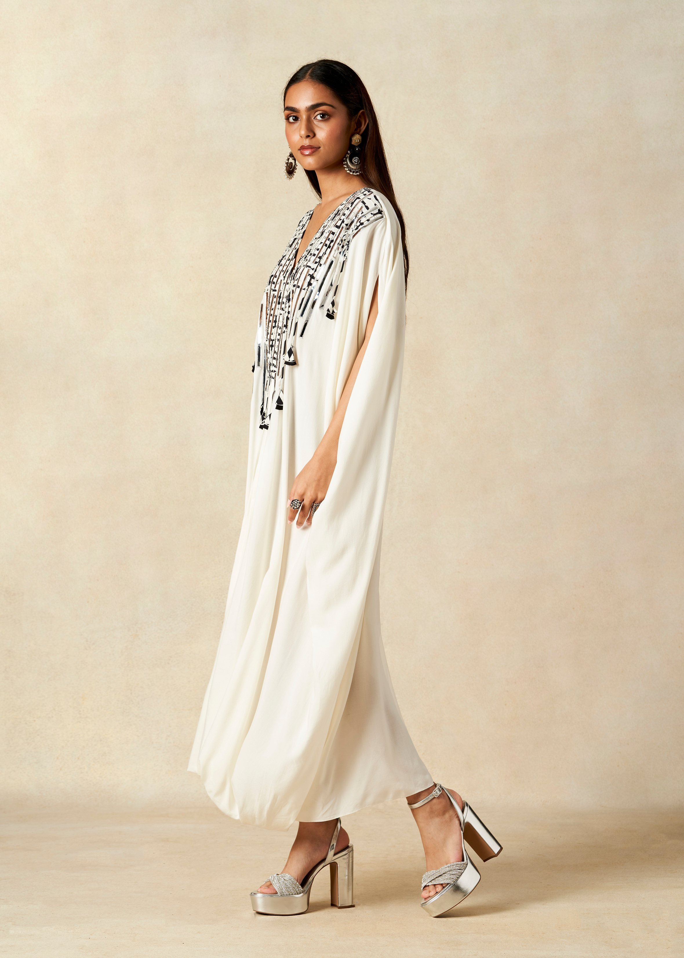Off White Kaftan Tunic