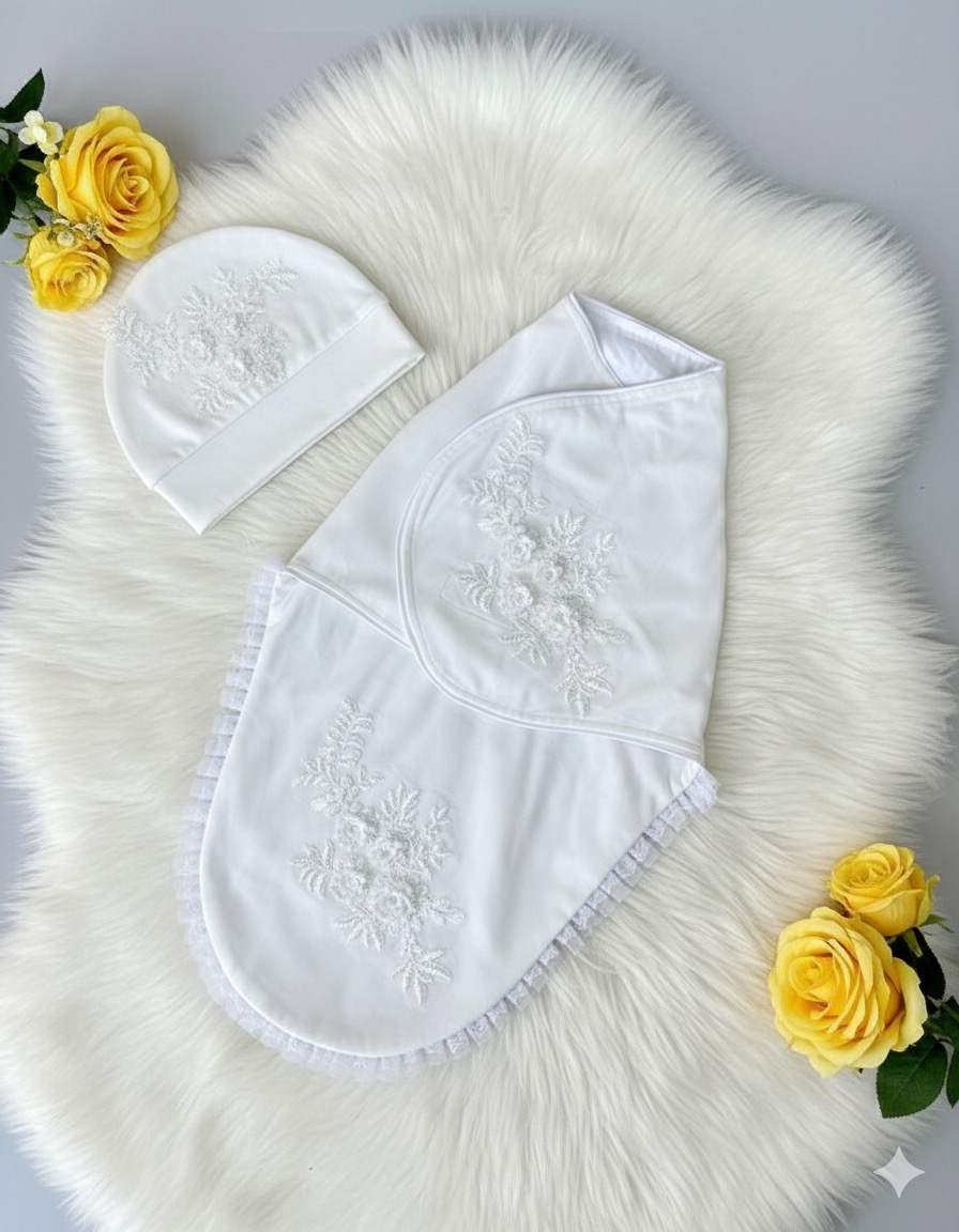 CLOUDY CANDYFLOSS SWADDLE SET