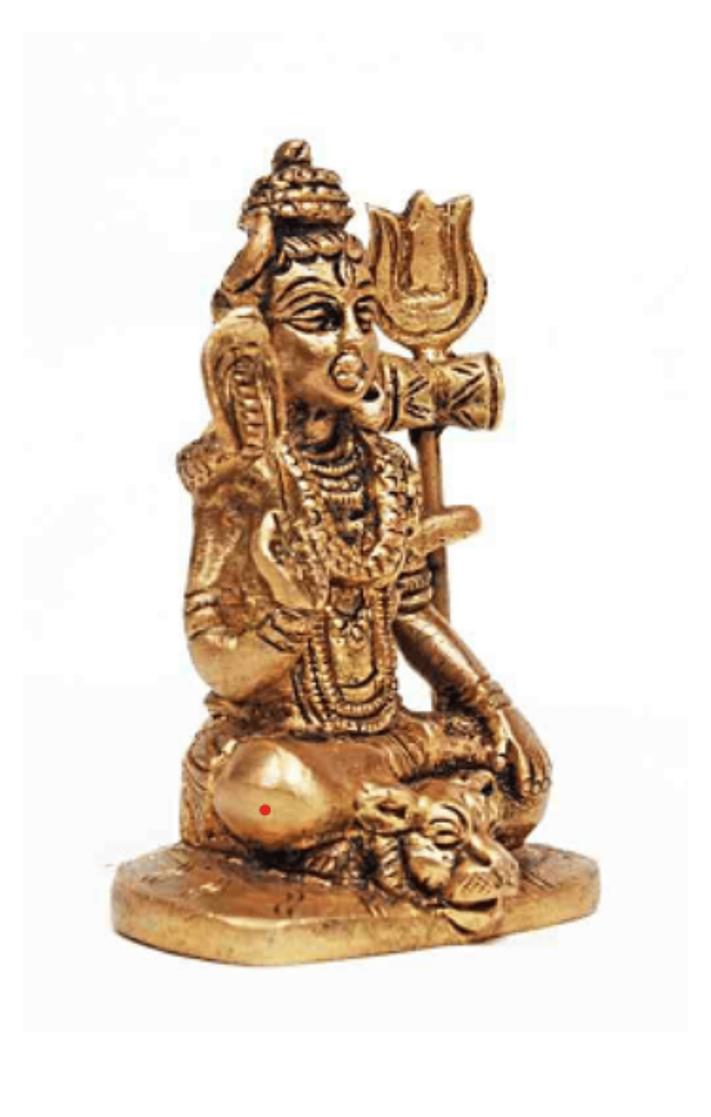 Shiv Ratan Kendra Asthdhatu Lord Shiv Murti : Size - 8.5"X5.5" : To Worship in Temple at Home or Keep At Office Desk