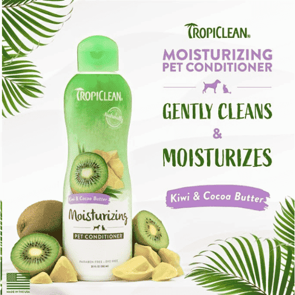 TropiClean Kiwi & Cocoa Butter Moisturizing Pet Conditioner
