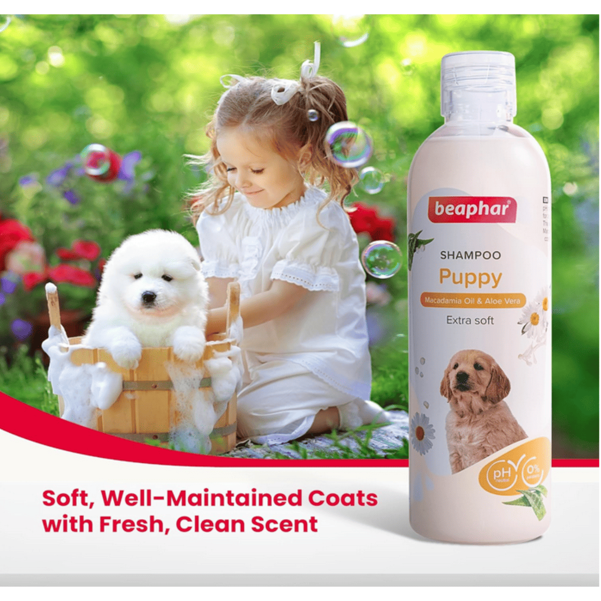 Beaphar Macadamia Oil & Aloe Vera Puppy Shampoo