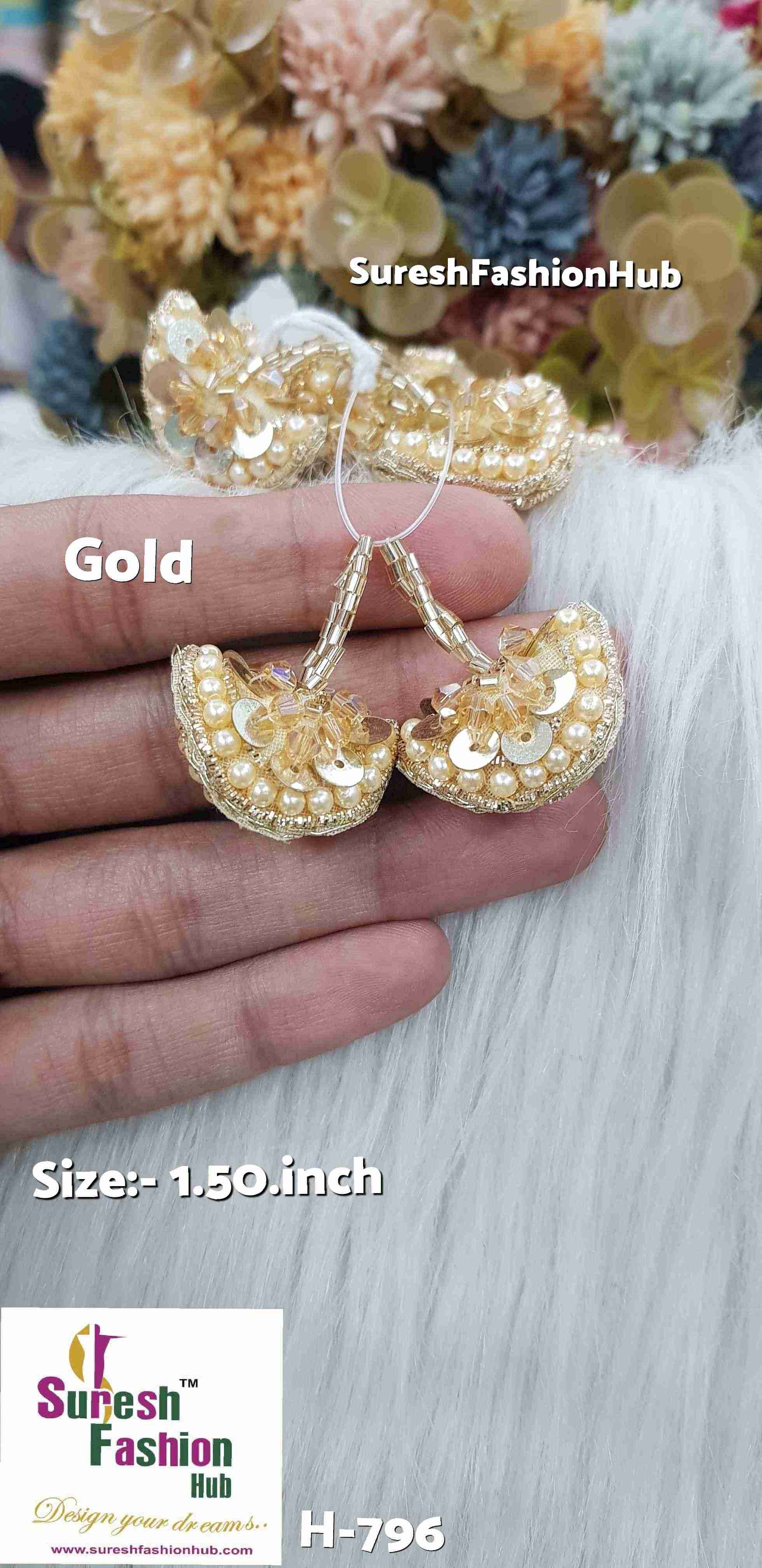 Radiant Gold Crystal Tassels