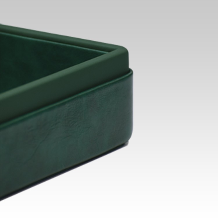 A4 Paper Tray / Letter Tray | Faux Leather | Moderno | Olive Green