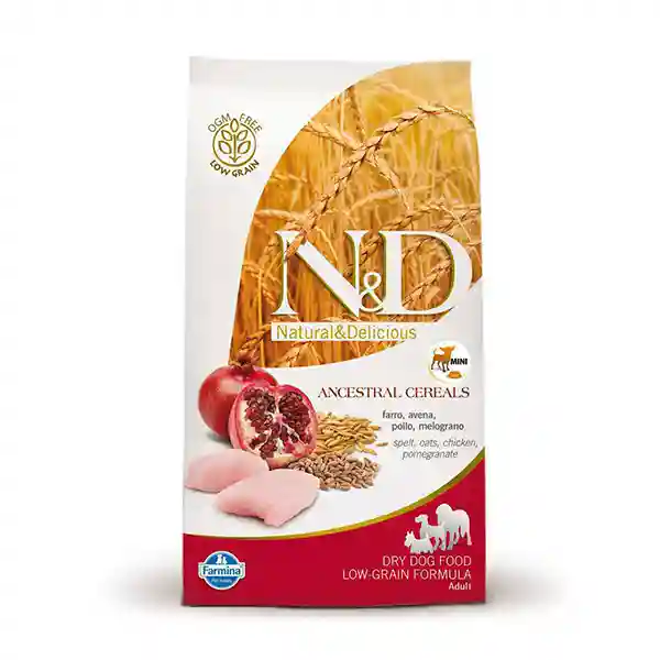 Farmina N&D Dry Dog Food Ancestral Grain Chicken & Pomegranate Adult Mini Breed