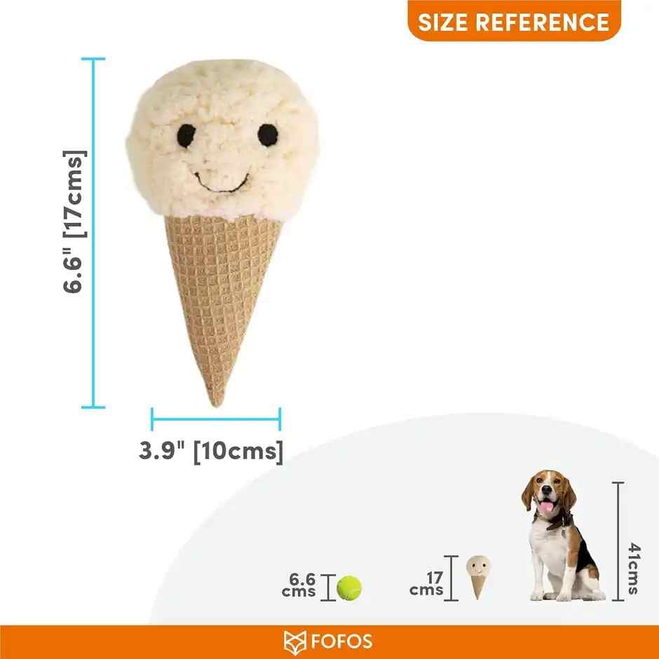 Barkbutler Fofos Ice Cream Toy for Dogs (Mix)