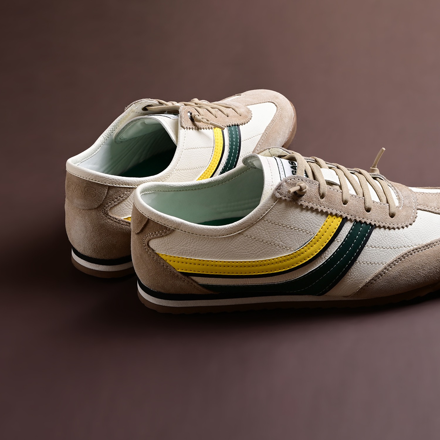 Men's Quarter-3 White Yellow Sneakers