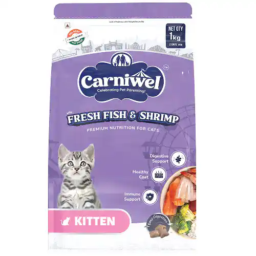 Carniwel Fresh Fish and Shrimp For Kitten Cat Dry Food