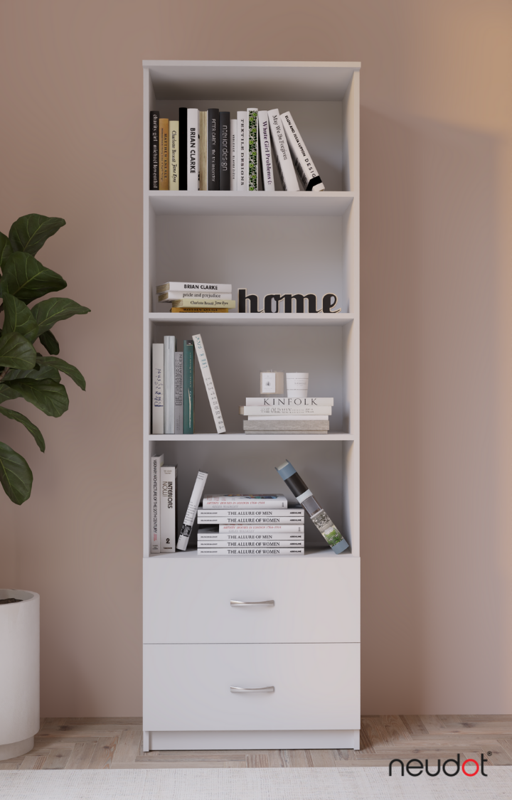 Tolstoy Bookshelf/Display Unit - White