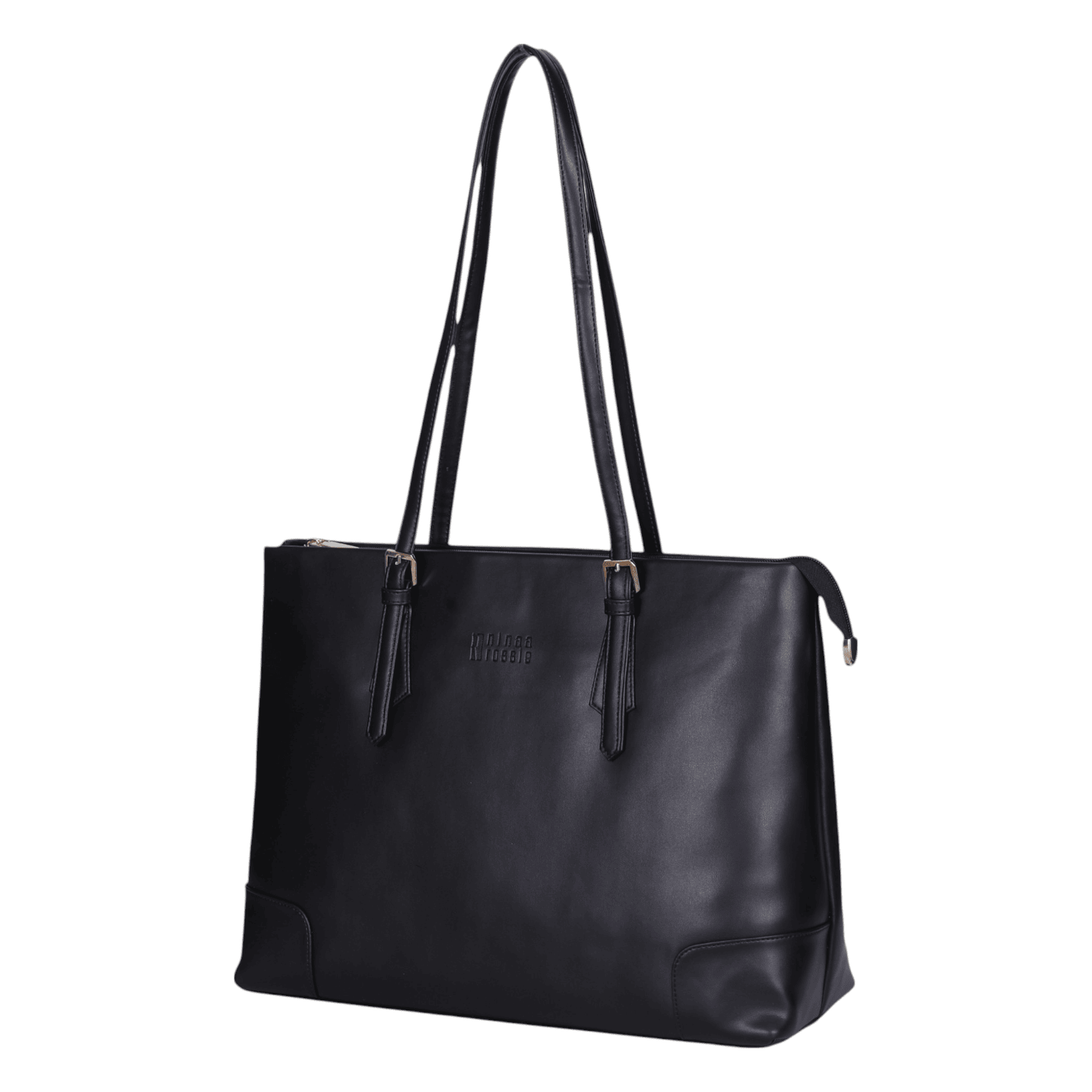 Ninaa Rossie Sleek Black Shoulder Tote