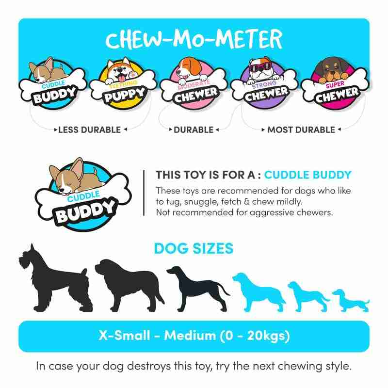 Barkbutler Fofos Latex Panda Ball Toy for Dogs
