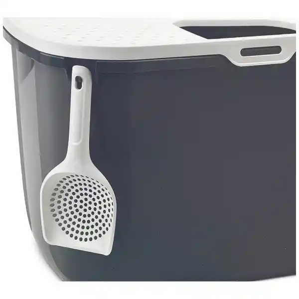 Savic Hop In Modern Cat Litter Tray Anthracite - 23 x 15 x 15 inch