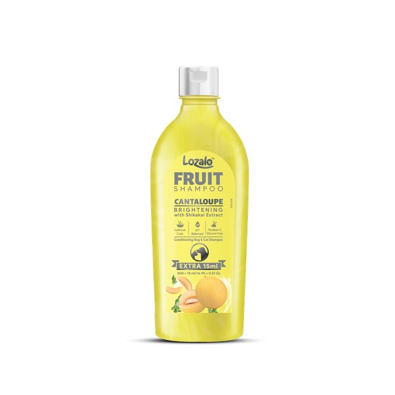 Lozalo Fruit Shampoo for Dogs & Cats 515 ml, Cantaloupe