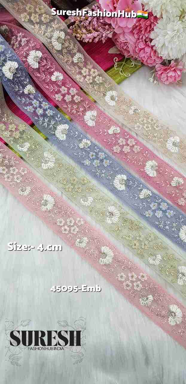 Grey Mist Weave Embroidery Lace – 45095-EMB