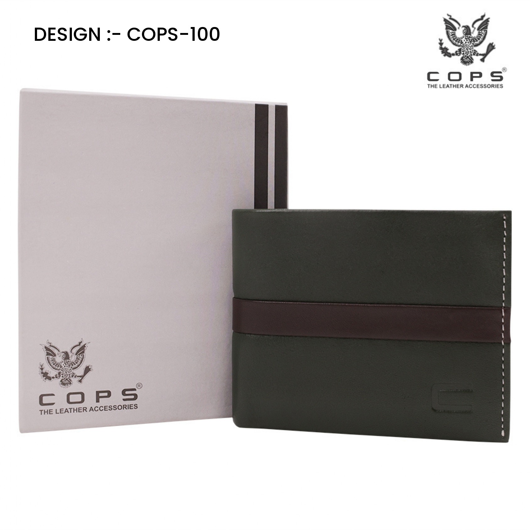 Men's Elite Edition-  Leather Wallet by Cops