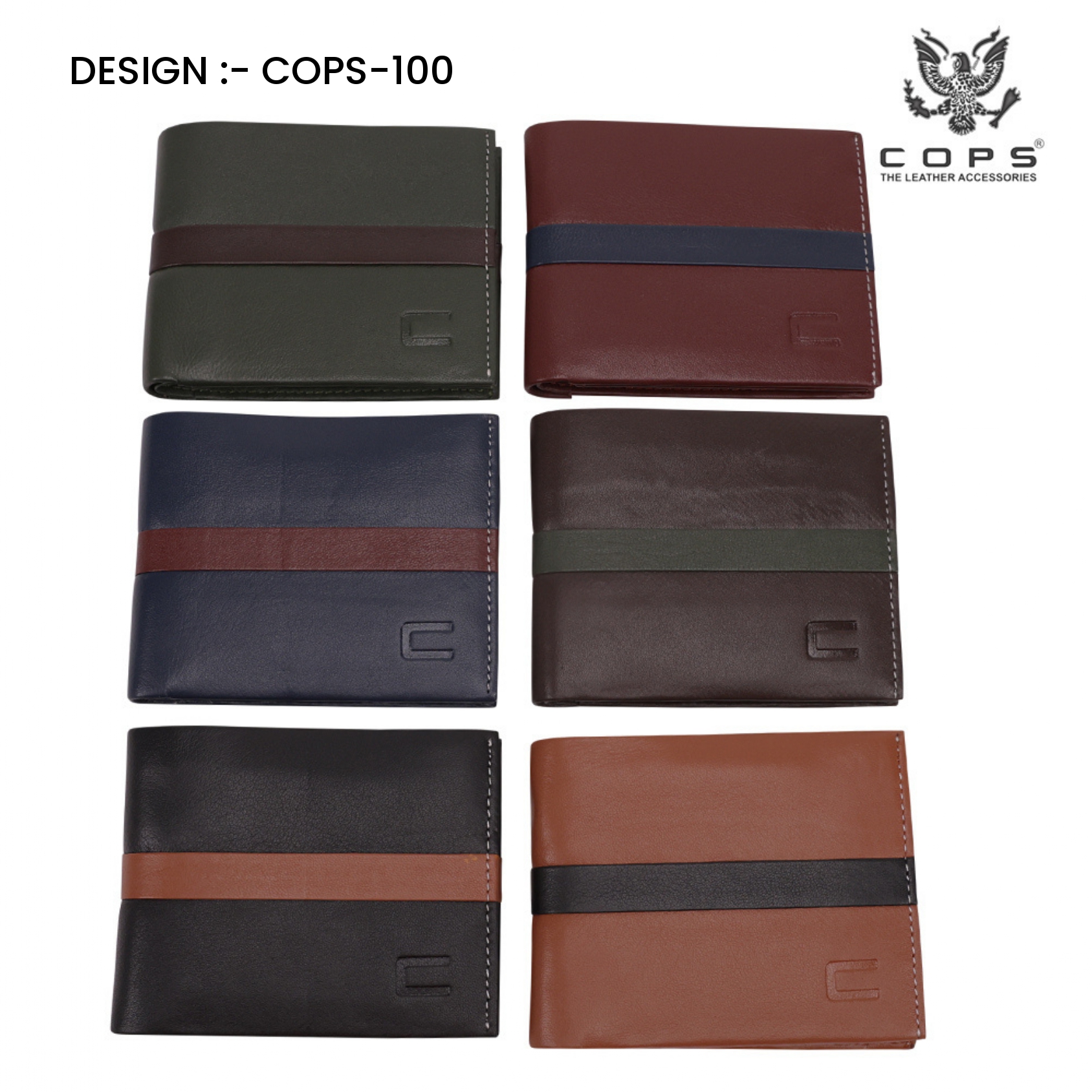 Men's Elite Edition-  Leather Wallet by Cops